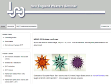 Tablet Screenshot of newenglandweaversseminar.com